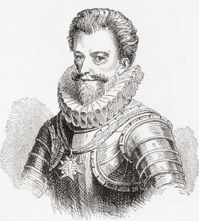 Enrico I, Principe di Joinville, Duca di Guisa, Conte di Eu, 1550-1588, detto Le Balafré (Sfregiato), da Ward and Locks Illustrated History of the World, pub. c.1882 da English School